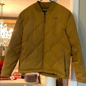 Quilted down jacket from Cabela’s brown